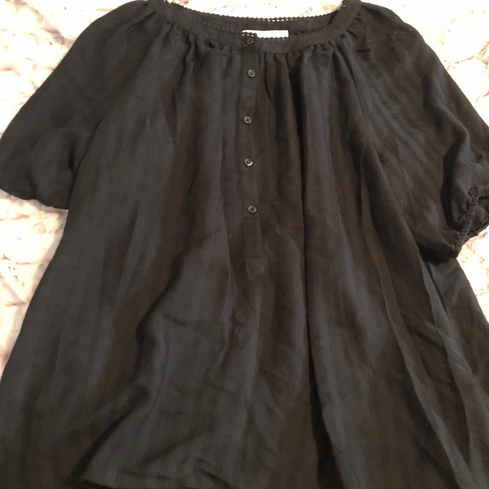 Loft Black Blouse